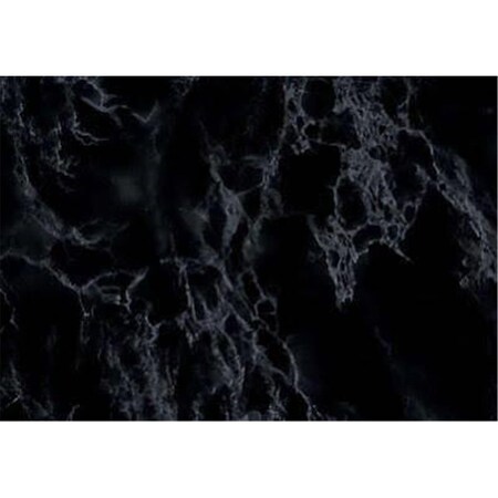 Lovelyhome 17 x 78 in. Decorative Self Adhesive Film; Marble Black LO404680